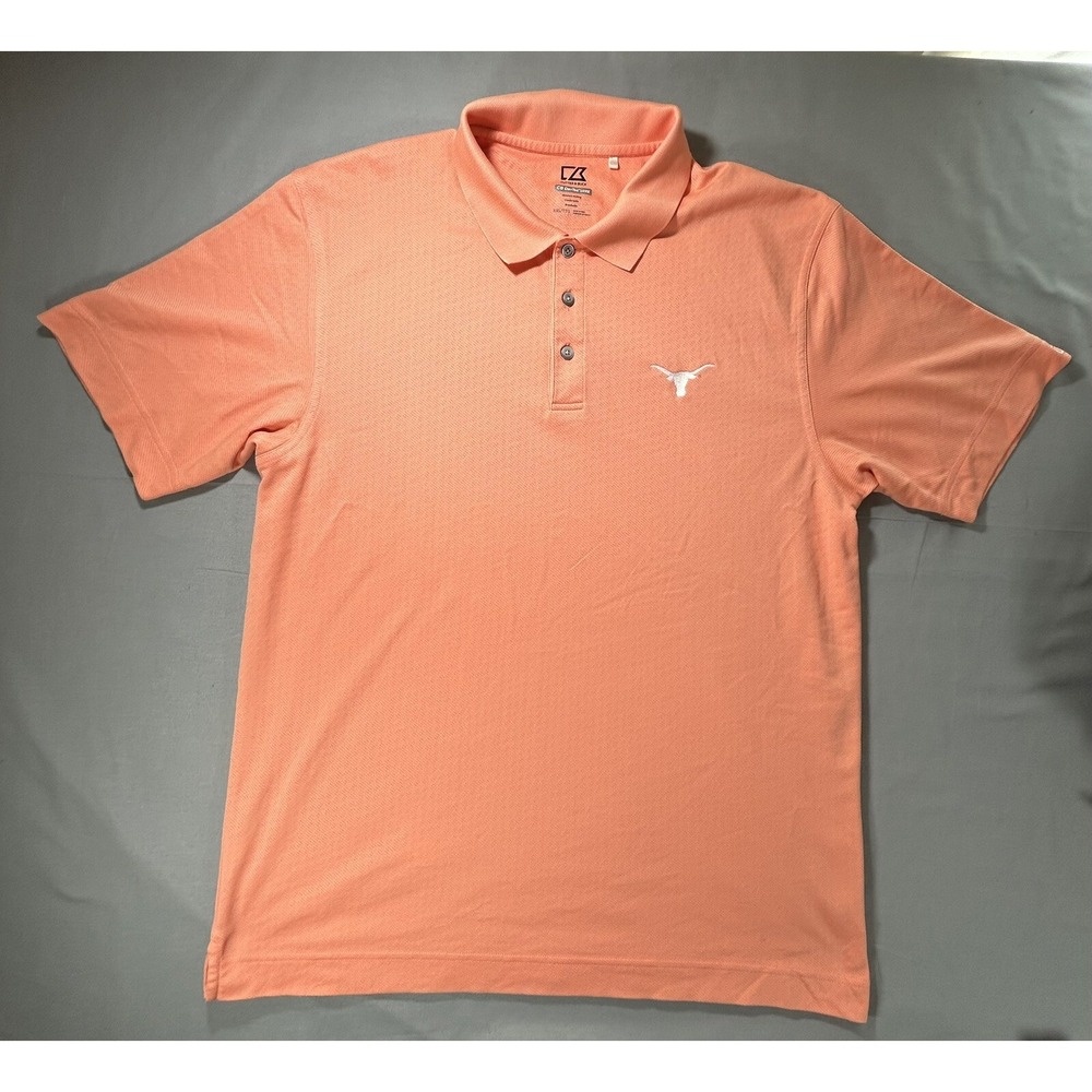 Cutter and Buck Texas Longhorns Polo says XXL fits XL NCAA College‎